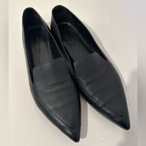 Everlane The Boss Black Pebbled Loafer- Size 11